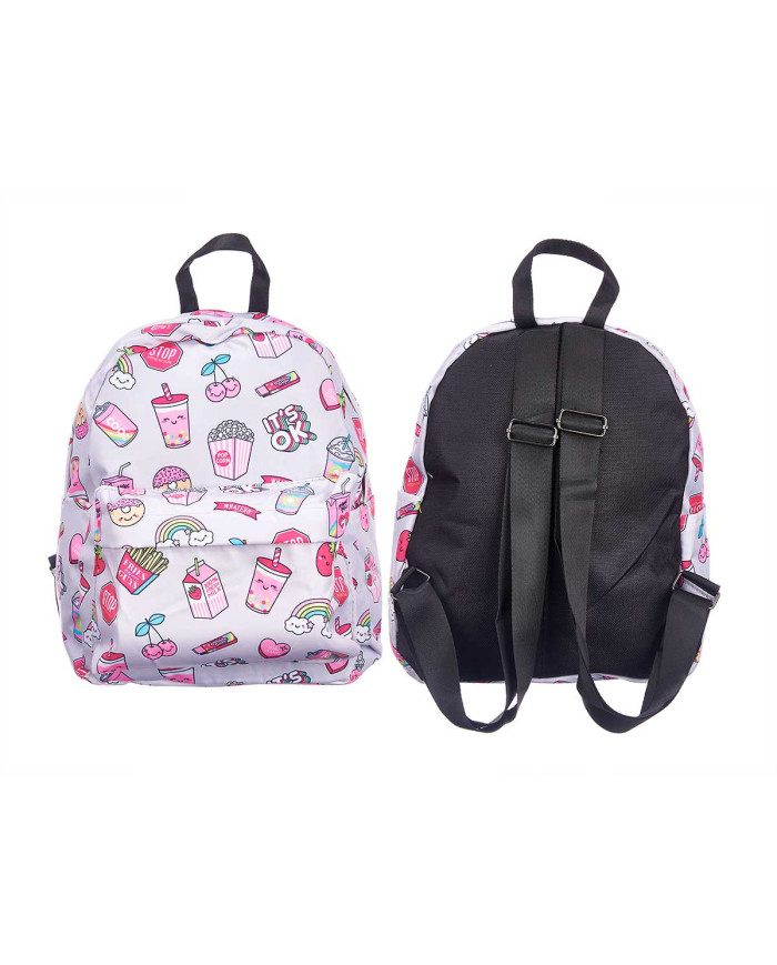 MOCHILA INFANTIL ARCOIRIS GRIS