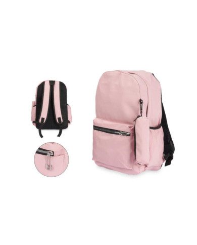 MOCHILA VIAJE COLOR ROSA PALO