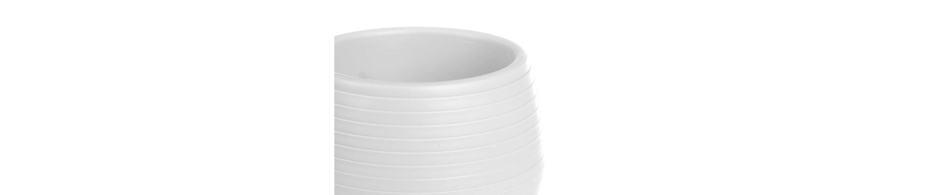 SET 3 MACETAS RESERVA AGUA 9,5 CM BLANCA