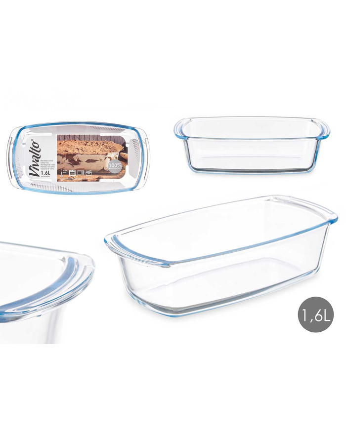 BANDEJA BOROSILICATO RECTANGULAR ASAS 1600ML