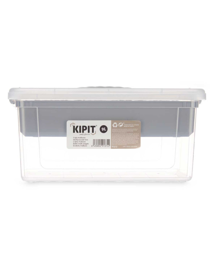 ORGANIZADOR PLASTICO 9 L BANDEJA GRIS