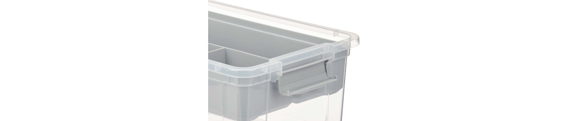 ORGANIZADOR PLASTICO 9 L BANDEJA GRIS