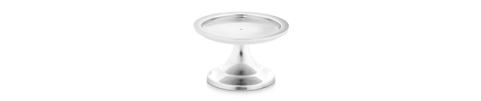 CANDELABRO PEANA PEQ PLATEADO 6CM