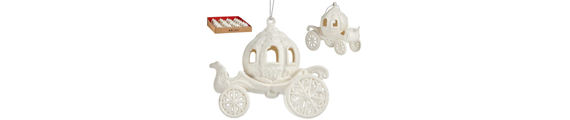 ADORNO ARBOL NAVIDAD CARROZA CALABAZA CHAMPAGNE
