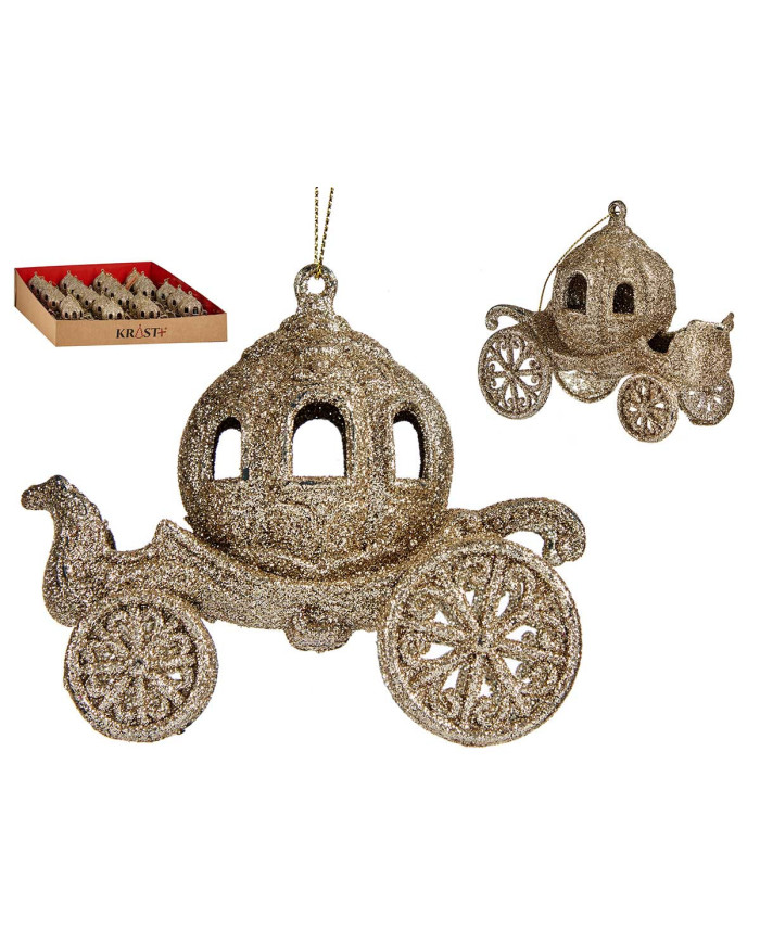 ADORNO ARBOL NAVIDAD CARROZA CALABAZA CHAMPAGNE