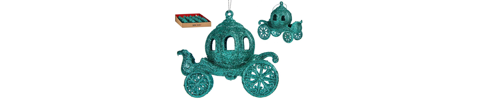 ADORNO ARBOL NAVIDAD CARROZA CALABAZA FUCSIA