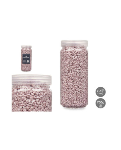 BOTE PIEDRA 2 5 MM METALIZADA 700G ROSA