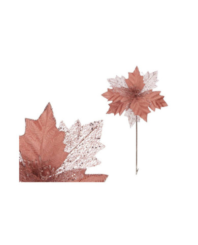 FLOR HOJA RENO ROSA GRD