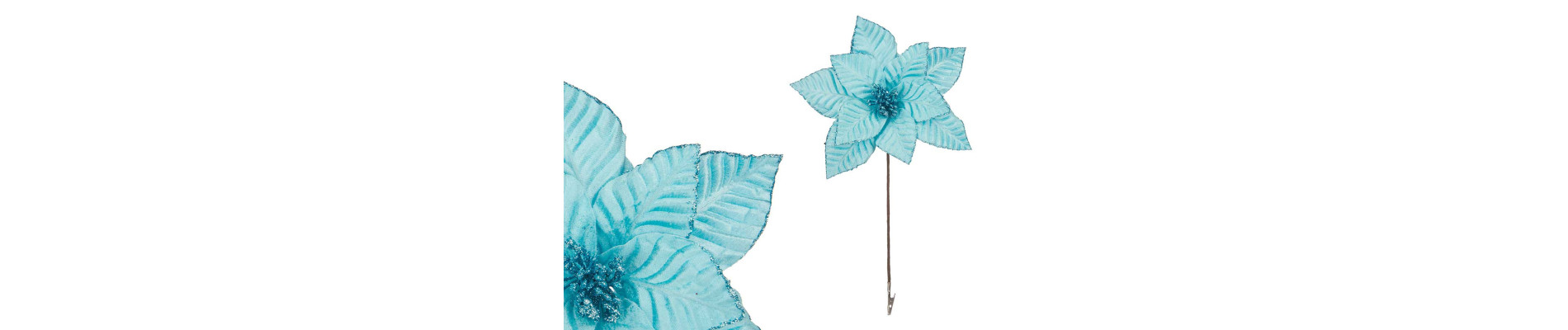 FLOR HOJA RIZADA PLATA MED