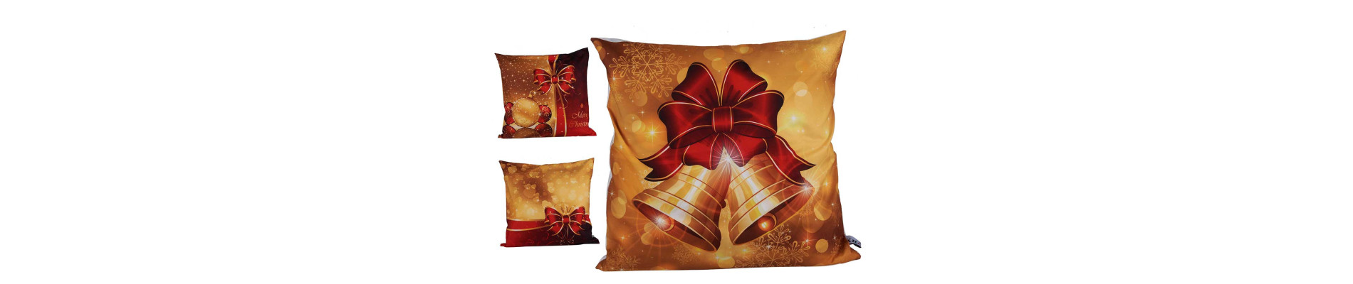FUNDA COJIN NAVIDEÑO CREMA ANIMALES 45CM SURT4