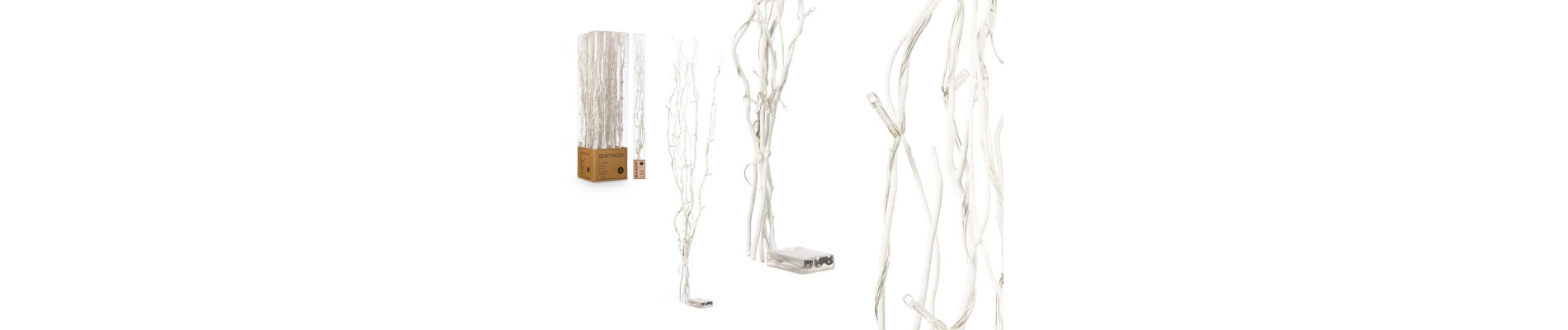 RAMILLETE VARAS NEGRO 30 LEDS 90CM