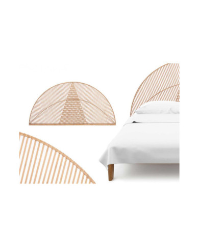 CABECERO RATTAN TRIANGULO NATURAL 160CM