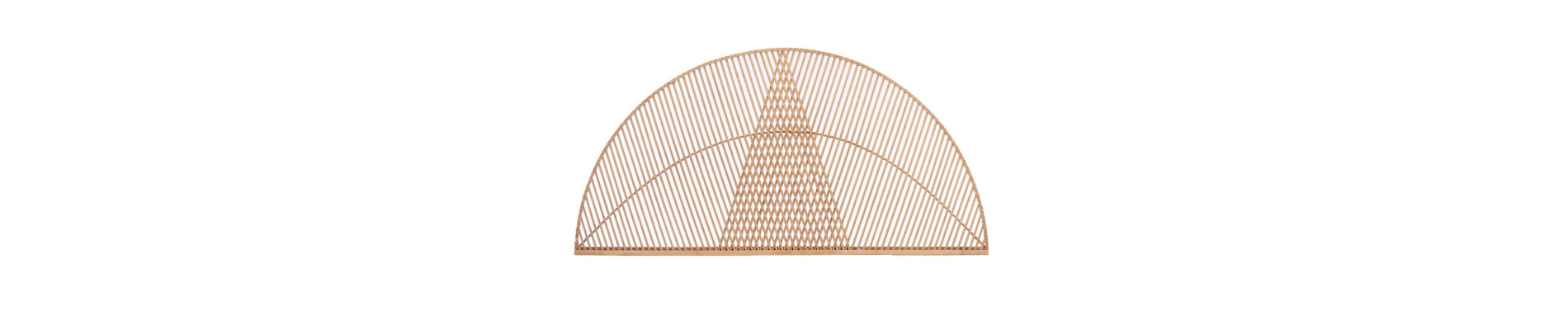 CABECERO RATTAN TRIANGULO NATURAL 160CM