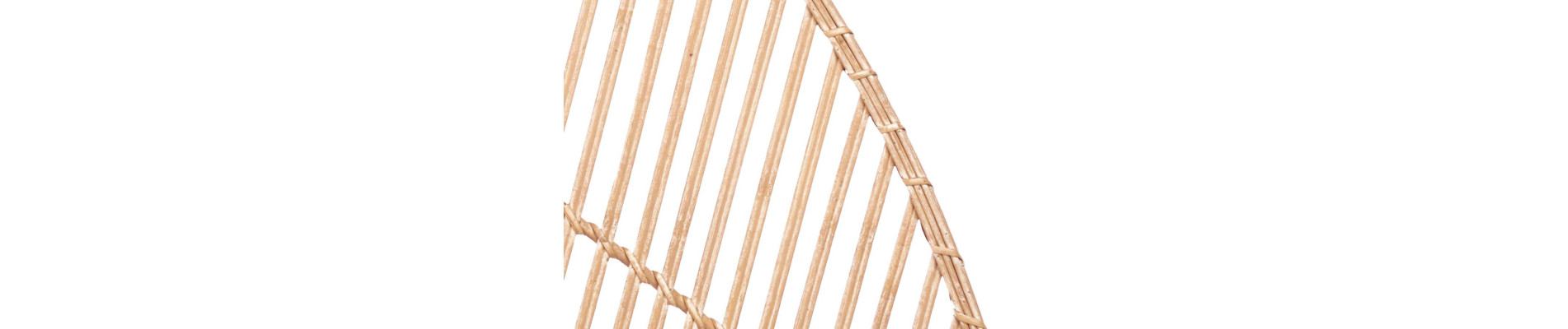 CABECERO RATTAN TRIANGULO NATURAL 160CM