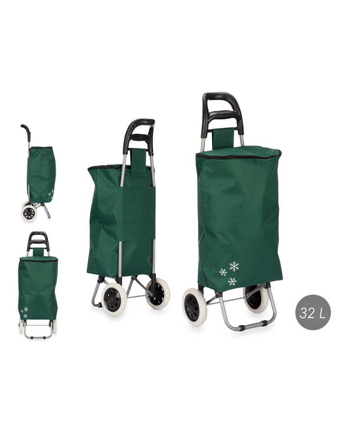 CARRO COMPRA 2 RUEDAS TERMICO VERDE