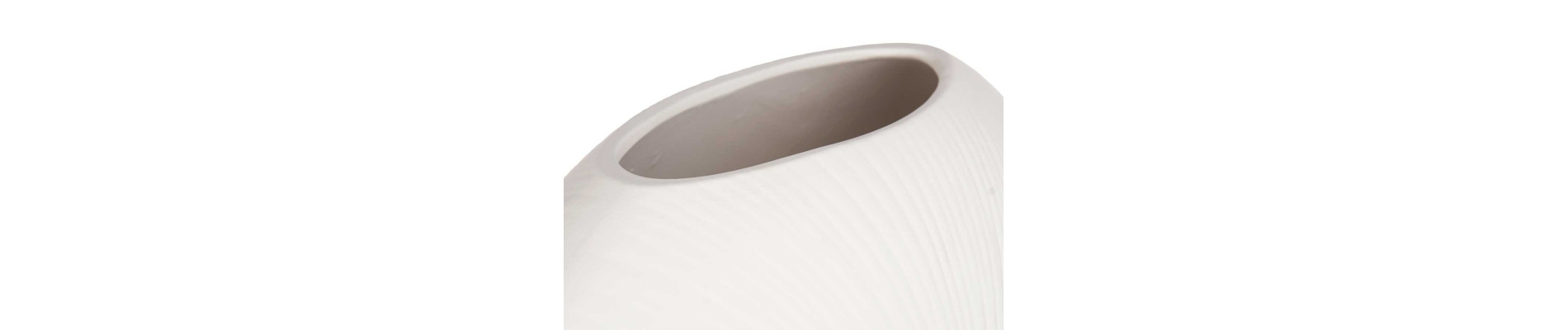 JARRON CERAMICA CIRCULAR 40CM BLANCO