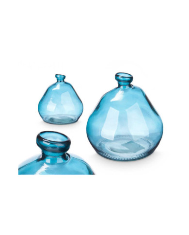 BOTELLA BAJA IRREGULAR TURQUESA