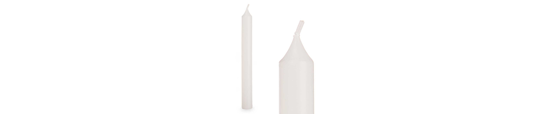 SET 6 CIRIOS BLANCO 15 CM 6 HORAS