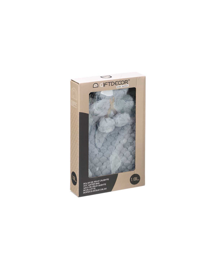 BOLSA AGUA 1.8L FUNDA PELO GRIS
