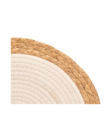 SALVAMANTEL ESPARTO ESPIRAL TELA BLANCO 35CM