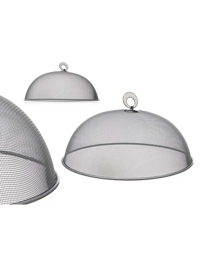 TAPA PLATO 30CM REJILLA PLATA