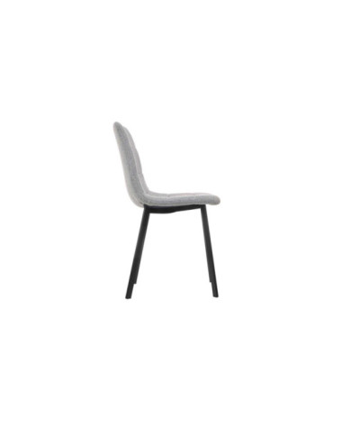 SILLA ELEGANTE PATA NEGRA GRIS
