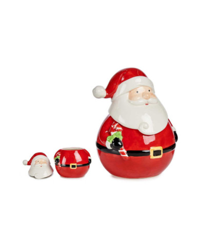 FIGURA PAPA NOEL DE PIE BARBA LARGA