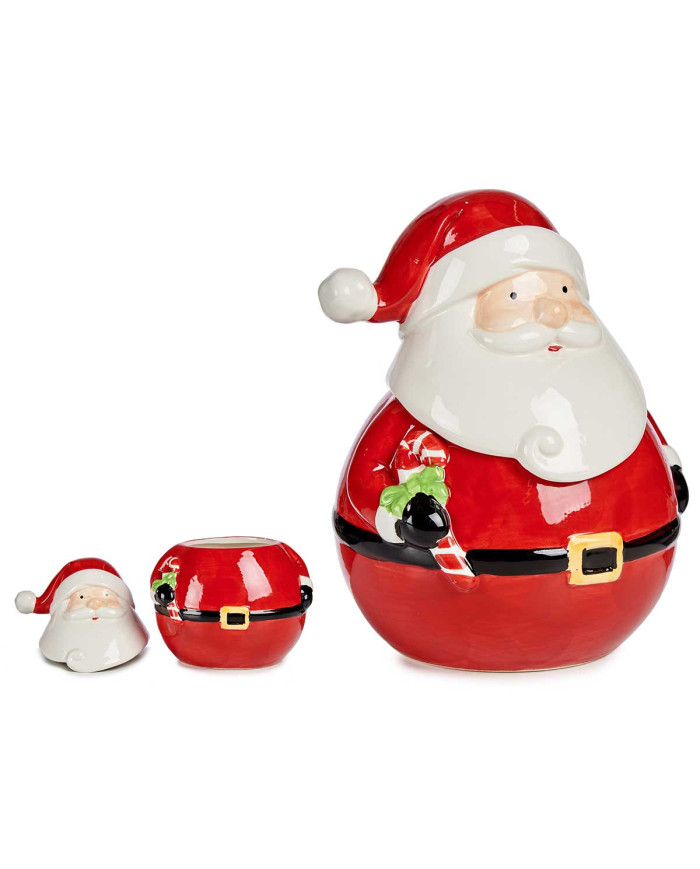 FIGURA PAPA NOEL DE PIE BARBA LARGA