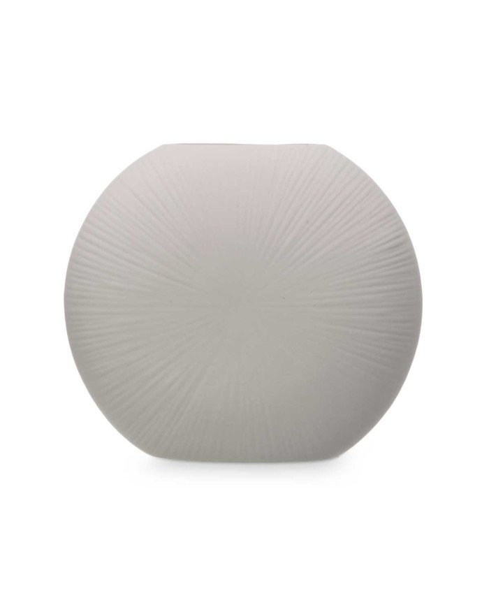 JARRON CERAMICA CIRCULAR 29CM GRIS