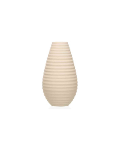 JARRON CERAMICA RAYA HORIZONTAL 33CM BEIGE