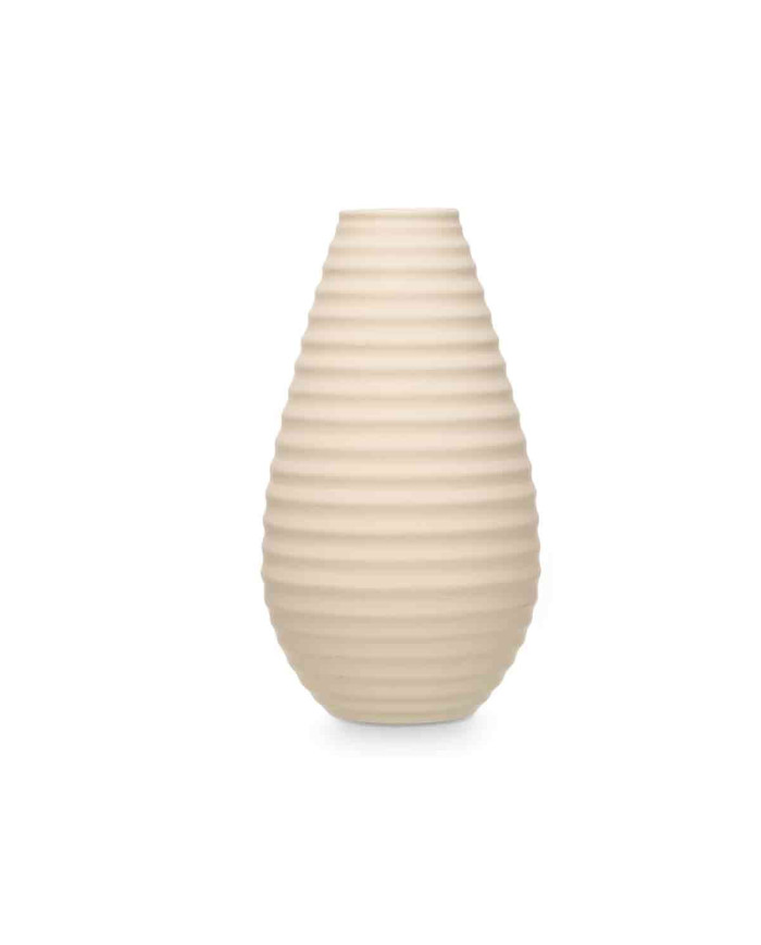 JARRON CERAMICA RAYA HORIZONTAL 44CM BEIGE