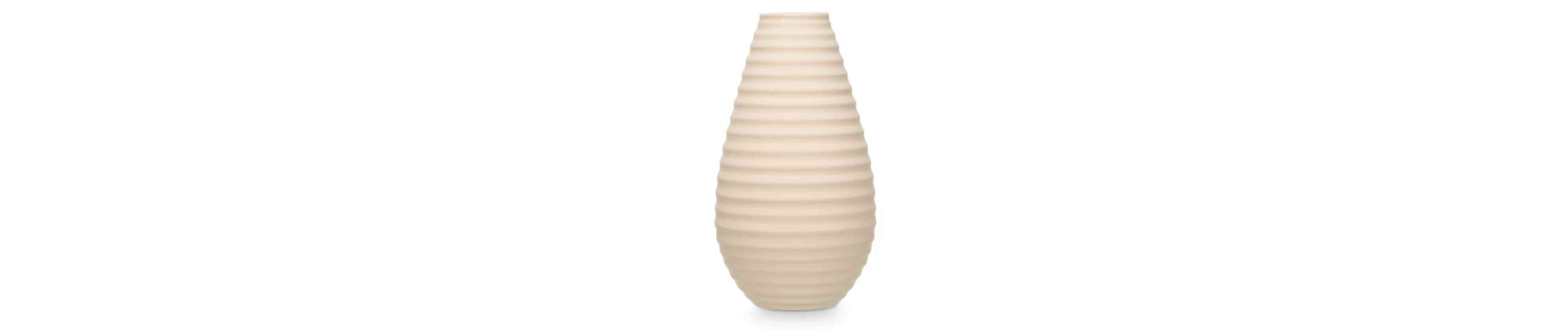 JARRON CERAMICA RAYA HORIZONTAL 44CM BEIGE