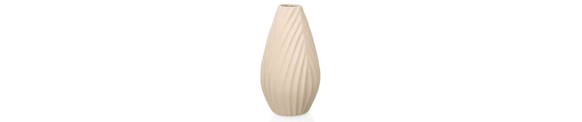 JARRON CERAMICA RAYA DIAGONAL 49CM BEIGE