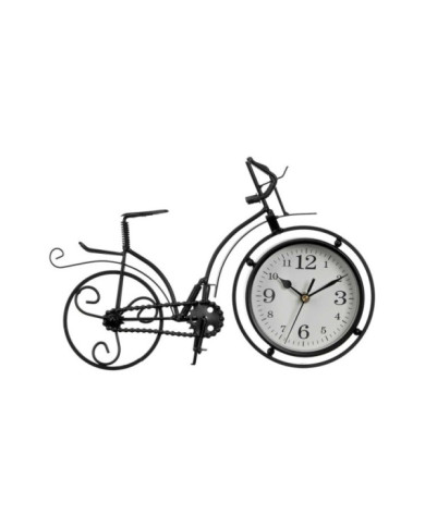 RELOJ FORJA BICICLETA NEGRO 22,5CM
