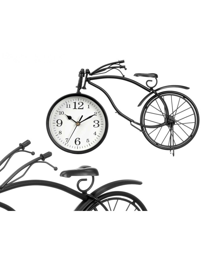 RELOJ FORJA BICICLETA NEGRO 22CM