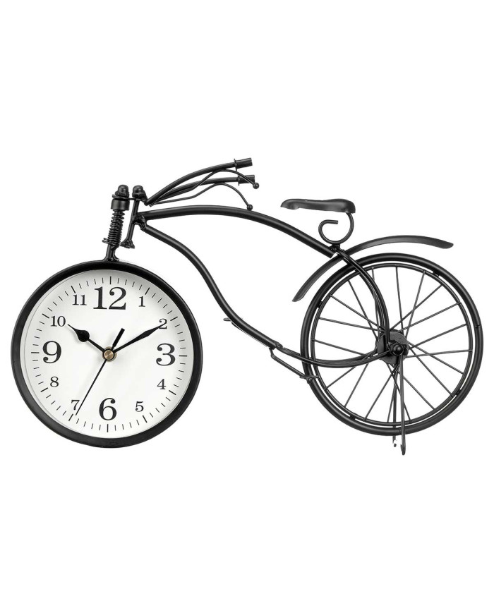 RELOJ FORJA BICICLETA NEGRO 22CM