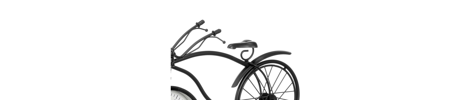 RELOJ FORJA BICICLETA NEGRO 22CM