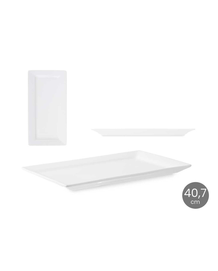 BANDEJA PORCELANA RECTANGULAR 40,7 CM