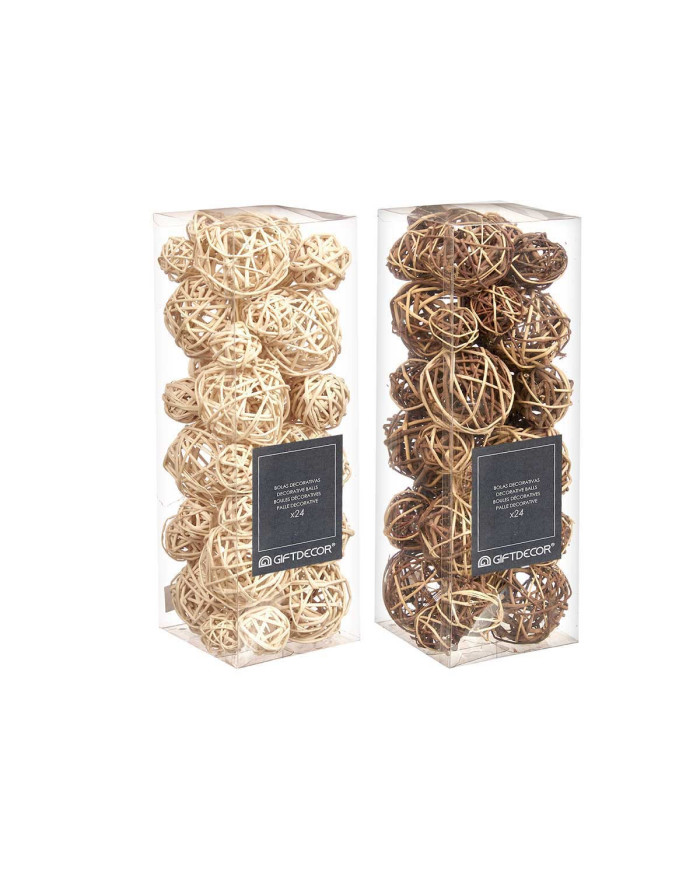 SET 24 BOLAS DECORACION 2 MODELOS SURT