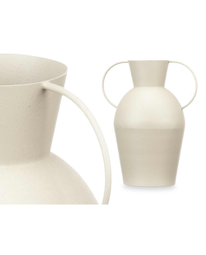 JARRON ACERO TINAJA CREMA PASTEL MED