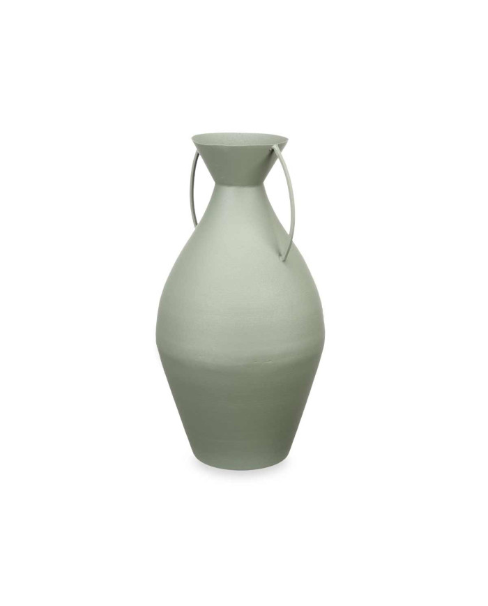 JARRON ACERO TINAJA VERDE PASTEL GRD