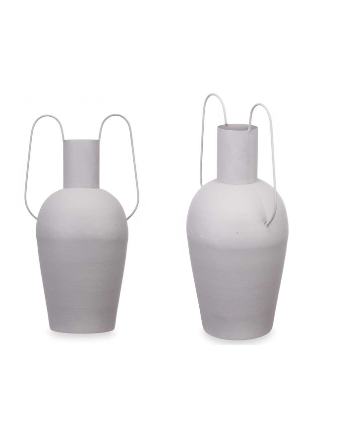 JARRON ACERO DOBLE ASA GRIS PASTEL GRD