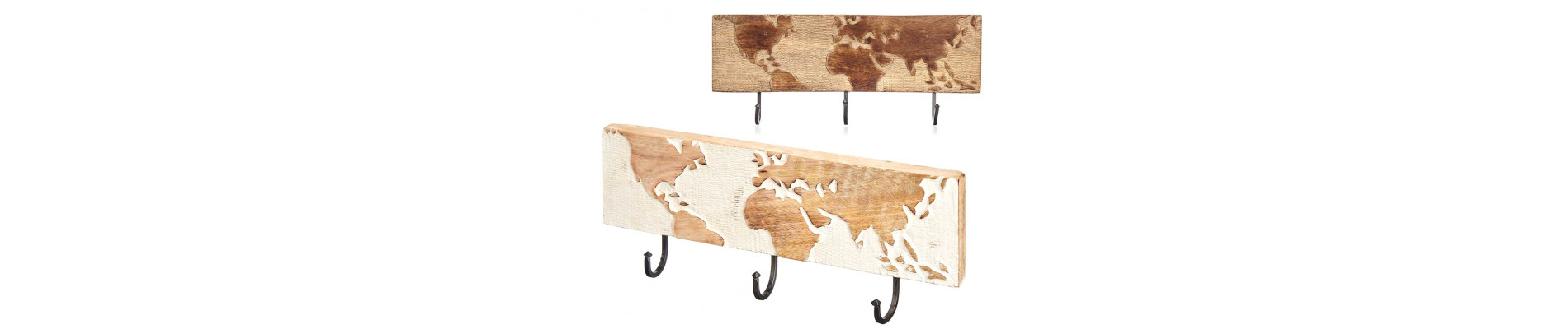PERCHERO MANGO METAL 41X7X23 HOJA BLANCO