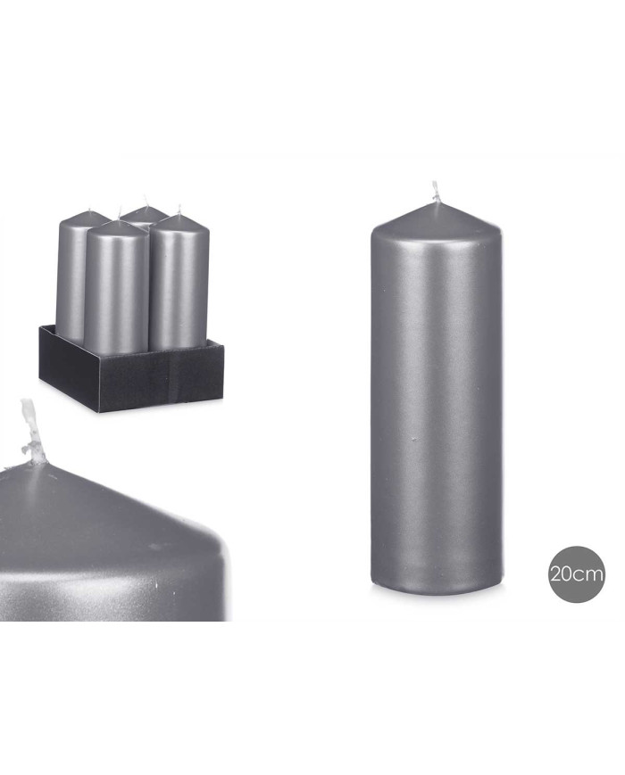 VELA TACO PLATA 20CM