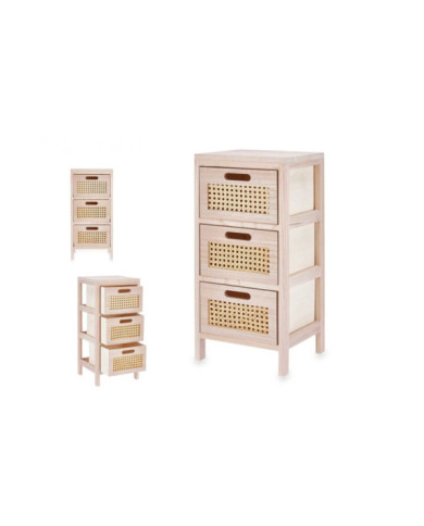 CAJONERA RATTAN 3 CAJONES