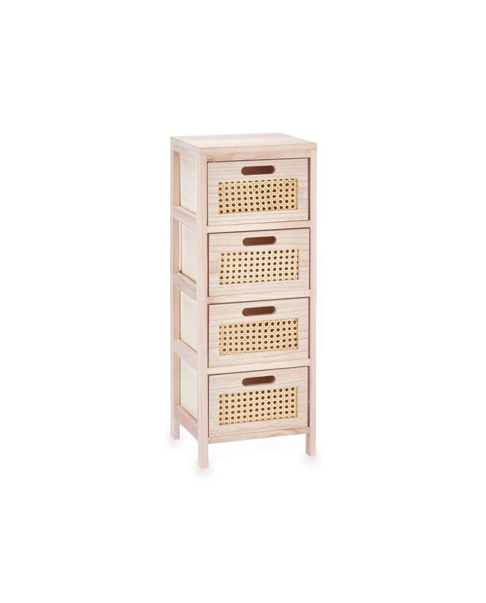 CAJONERA RATTAN 4 CAJONES