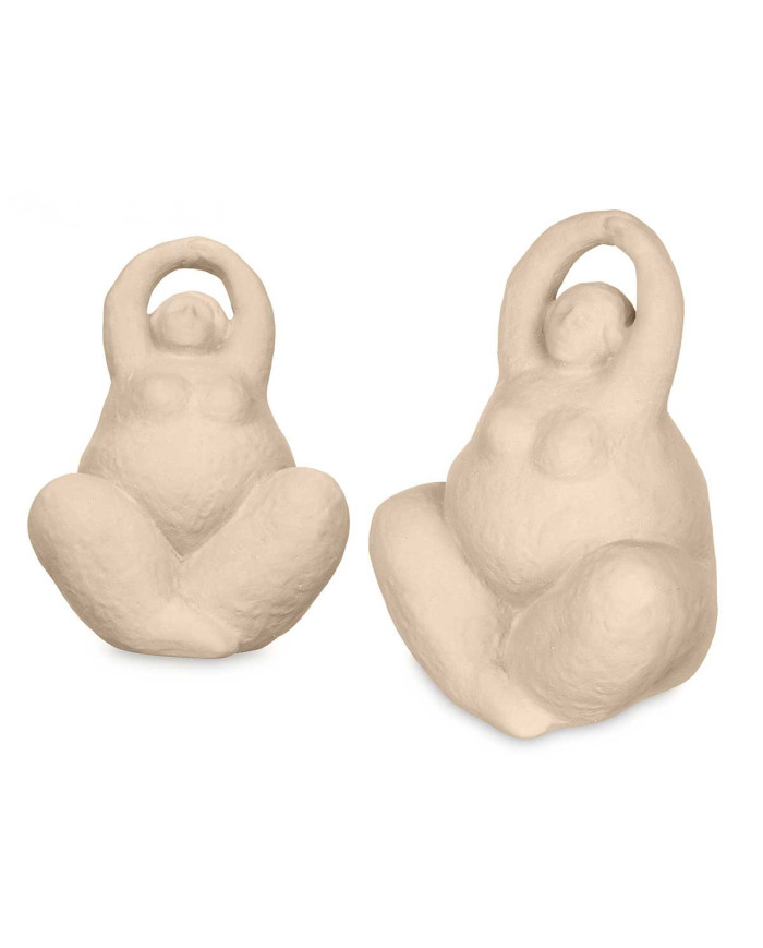 FIGURA MUJER YOGA BEIGE