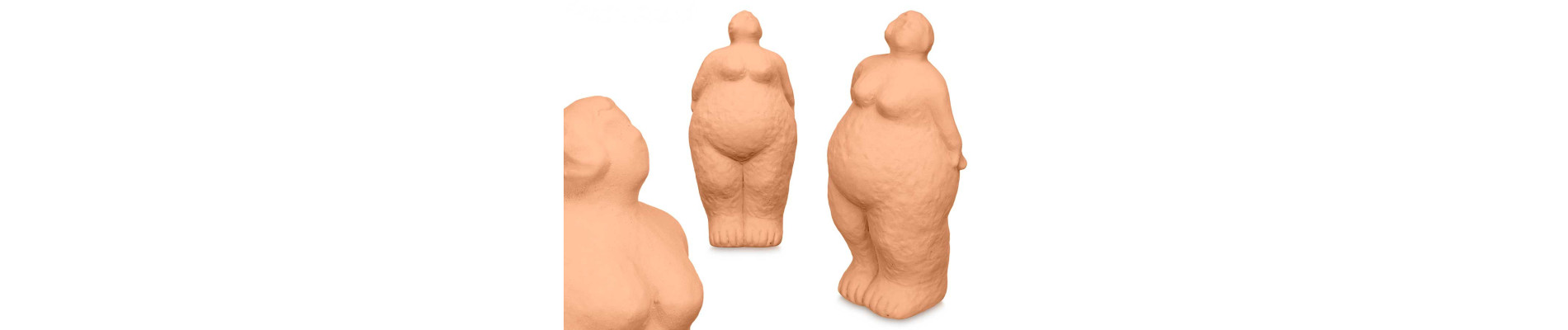 FIGURA MUJER FIRME BEIGE
