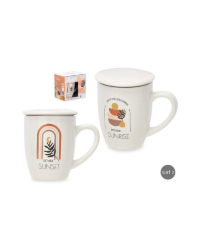 TAZA PORCELANA SUN COLLECTION FILTRO TAPA SURT 2