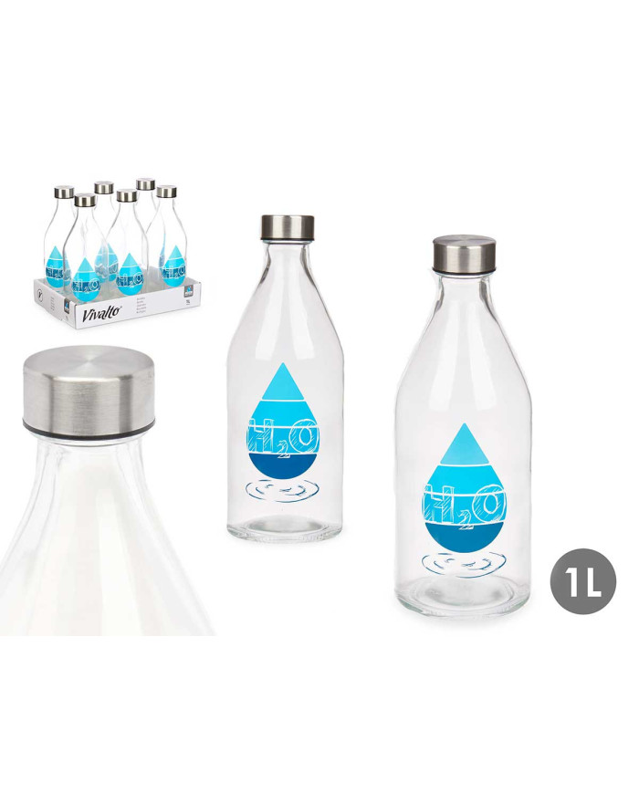 BOTELLA TAPON ACERO H2O 1000ML